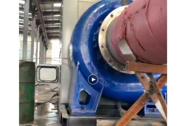 上海吴俊环境科学研究有限公司流量5100立方大型柴油机混流泵机组测试中